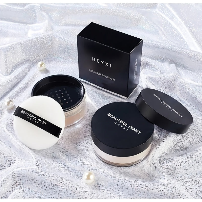 Loose Powder Makeup, Oil Control Matte Medium Coverage for All Skins, Medium Light Beige, Waterproof Sweat-Proof Makeup
