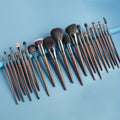 24pcs Makeup Brushes Set Natural Goat Hair Powder Foundation Contour Blending Eyeshadow Eyeliner Makeup Tools