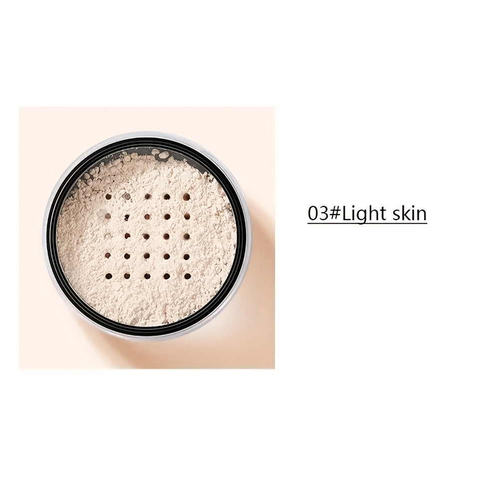Loose Powder Makeup, Oil Control Matte Medium Coverage for All Skins, Medium Light Beige, Waterproof Sweat-Proof Makeup