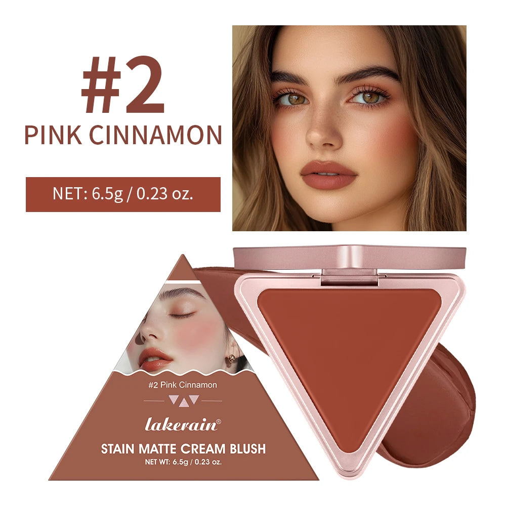 Higher Standard Satin Matte Cream Blush Long-Lasting Makeup Blush Brightening Low Saturation Shrinking and Expanding Natural
