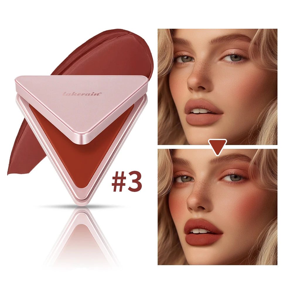 Higher Standard Satin Matte Cream Blush Long-Lasting Makeup Blush Brightening Low Saturation Shrinking and Expanding Natural