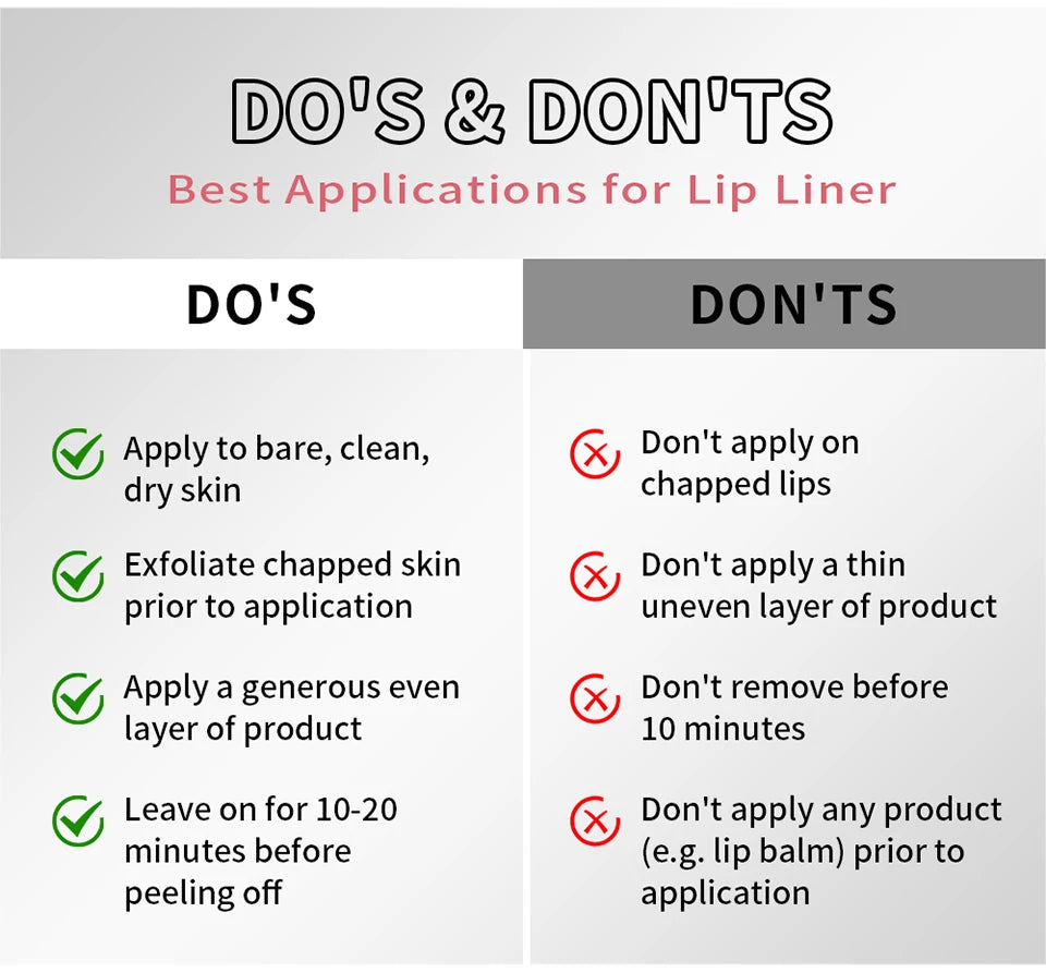 Lip Liner Pencil Peel Off Lip Stain Tattoo Long Wearing Matte Waterproof Smudge Proof Transfer Proof Lip Cosmetic For All Day