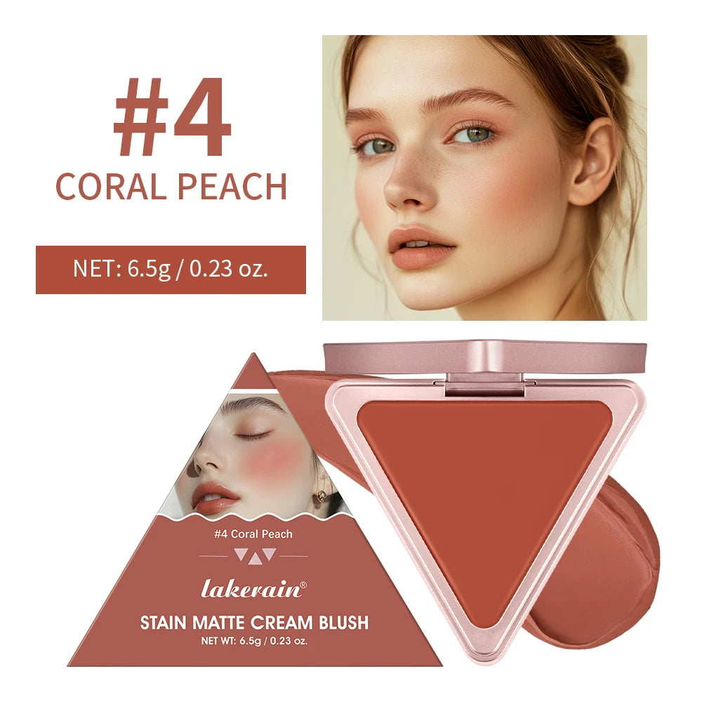 Higher Standard Satin Matte Cream Blush Long-Lasting Makeup Blush Brightening Low Saturation Shrinking and Expanding Natural