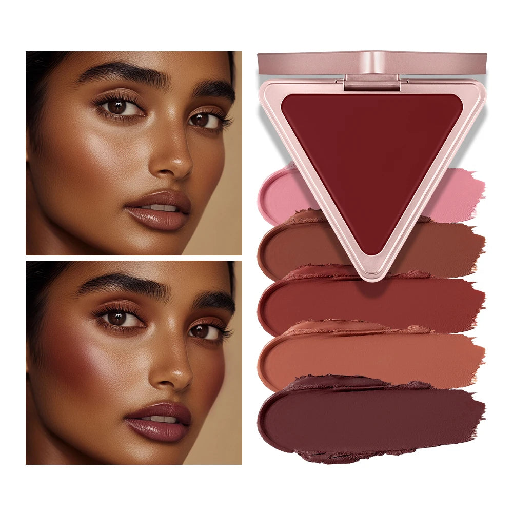 Higher Standard Satin Matte Cream Blush Long-Lasting Makeup Blush Brightening Low Saturation Shrinking and Expanding Natural