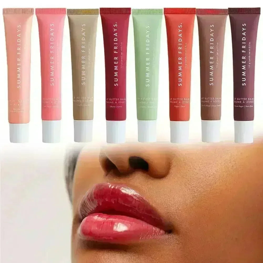 2025 Hot Summer Fridays Polypeptide Butter Lip Balm Liquid Hydrating Moisturizing Lip Gloss Cosmetics Lipstick Cosmetic Lip Care