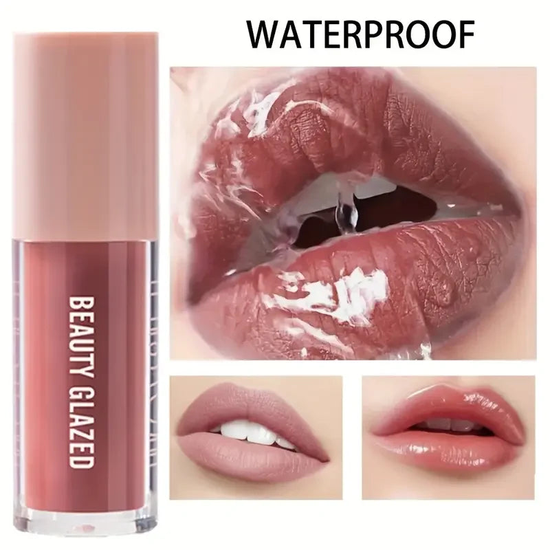 2pcs Waterproof Long-Lasting Matte Lip Makeup Set - Lip Liner & Glaze Combo with Pencil Texture, Red, Brown, Pink, Nude Tones