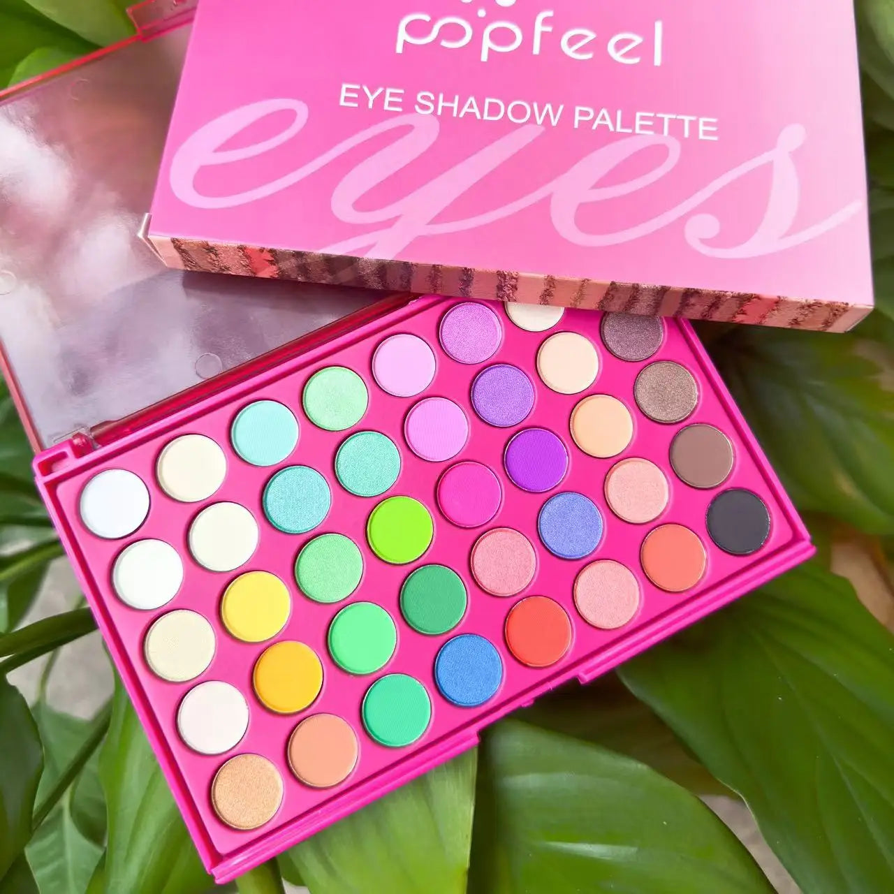 POPFEEL 40 Color Earth Tones &Rainbow Shades Eyeshadow Palette -Long-Lasting, Highly Pigmented, Smooth Matte and Shimmer Finish