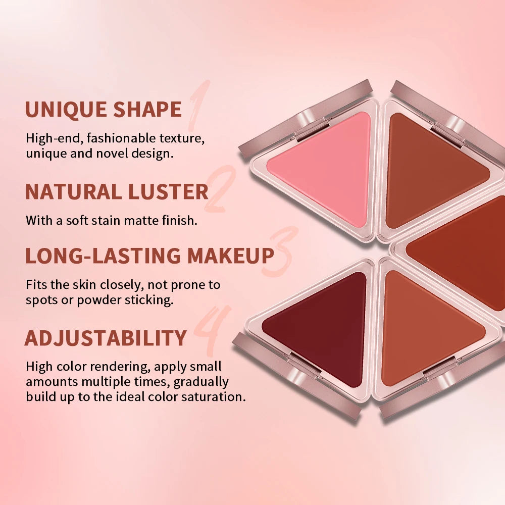 Higher Standard Satin Matte Cream Blush Long-Lasting Makeup Blush Brightening Low Saturation Shrinking and Expanding Natural