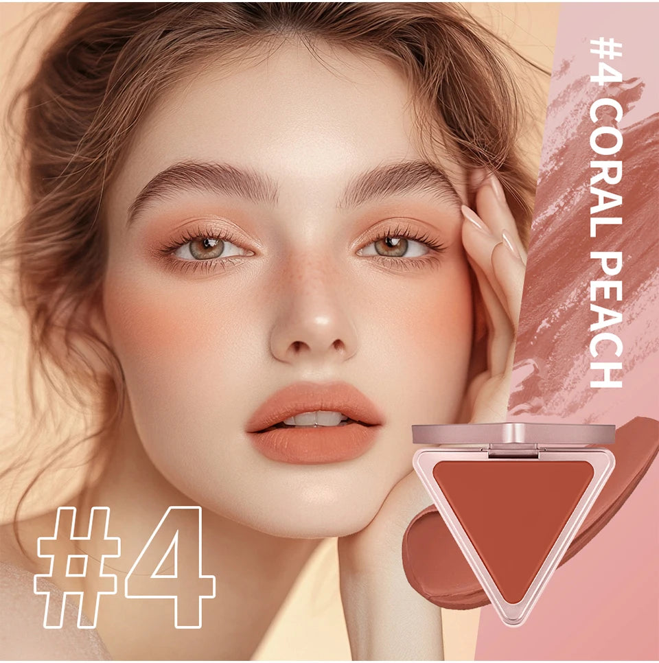 Higher Standard Satin Matte Cream Blush Long-Lasting Makeup Blush Brightening Low Saturation Shrinking and Expanding Natural