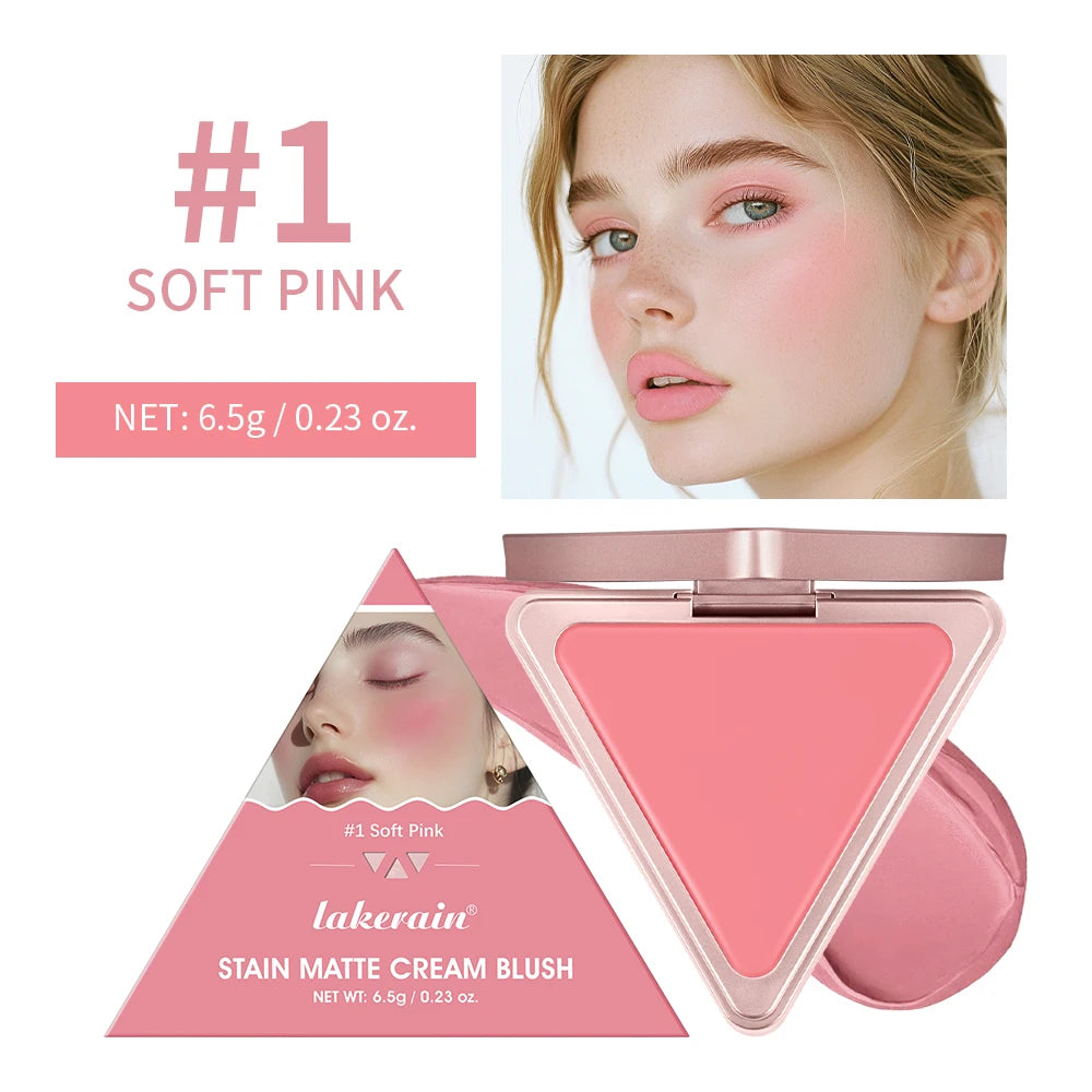 Higher Standard Satin Matte Cream Blush Long-Lasting Makeup Blush Brightening Low Saturation Shrinking and Expanding Natural