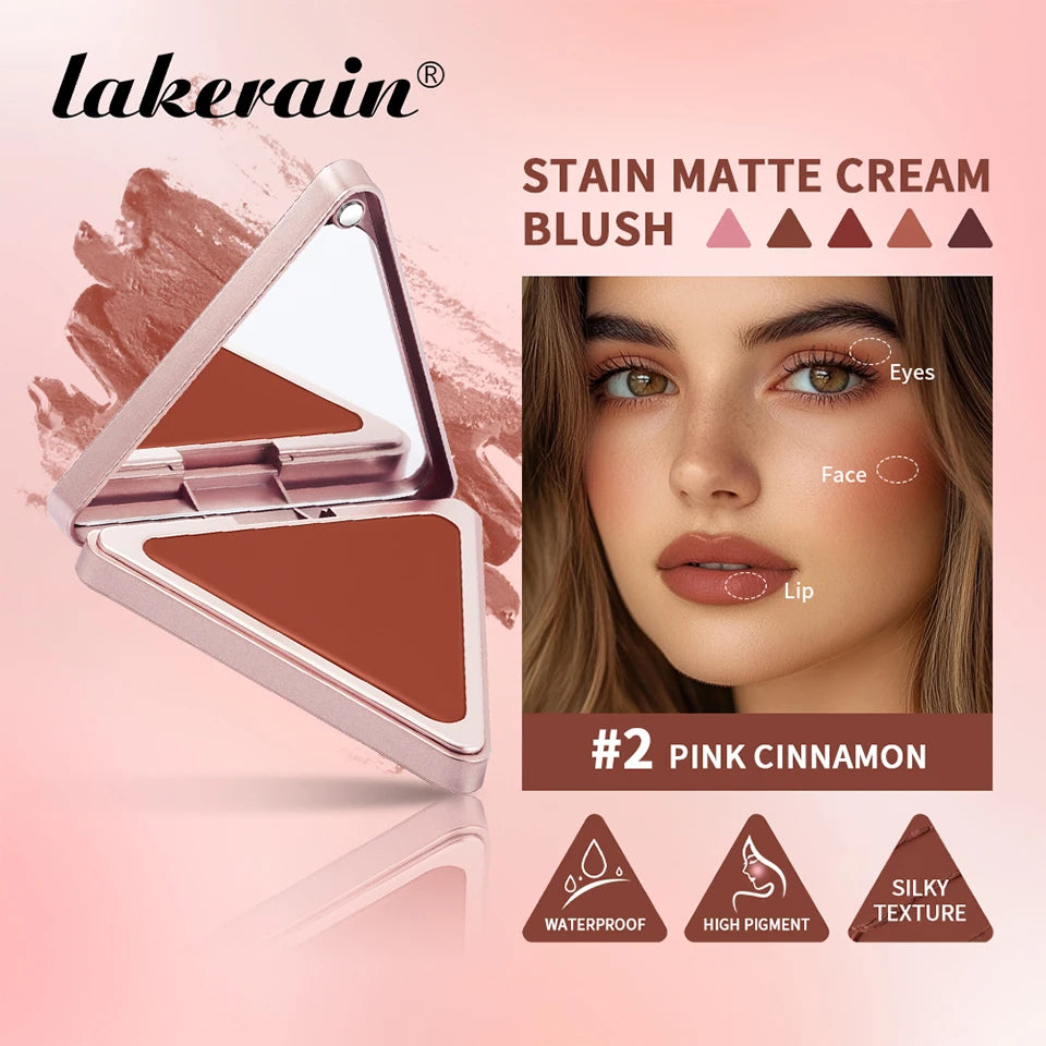 Higher Standard Satin Matte Cream Blush Long-Lasting Makeup Blush Brightening Low Saturation Shrinking and Expanding Natural