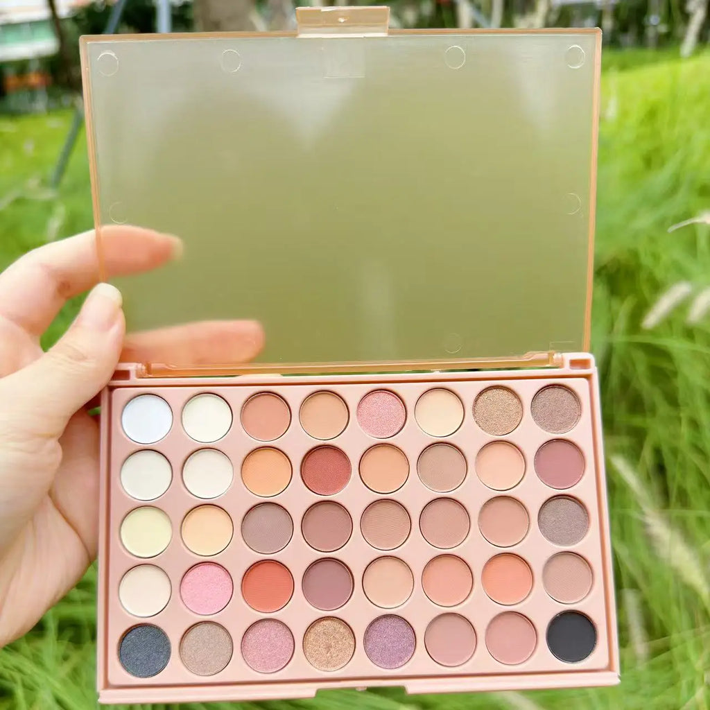 POPFEEL 40 Color Earth Tones &Rainbow Shades Eyeshadow Palette -Long-Lasting, Highly Pigmented, Smooth Matte and Shimmer Finish