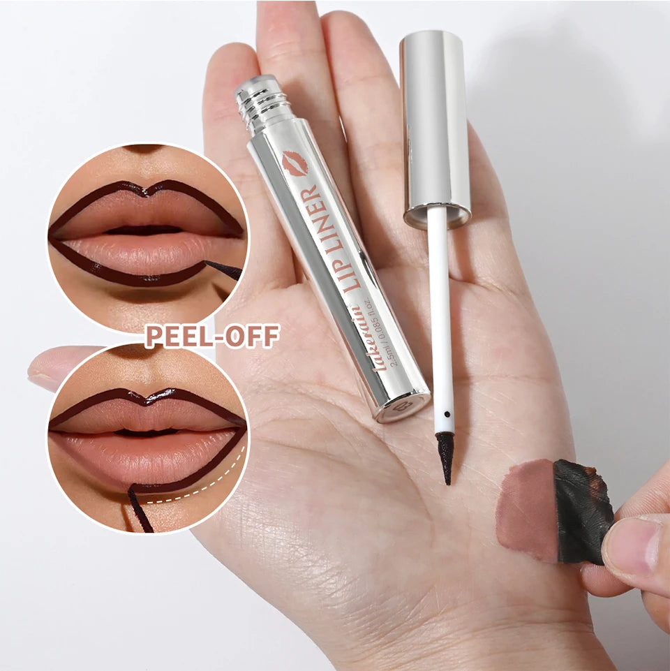 Lip Liner Pencil Peel Off Lip Stain Tattoo Long Wearing Matte Waterproof Smudge Proof Transfer Proof Lip Cosmetic For All Day